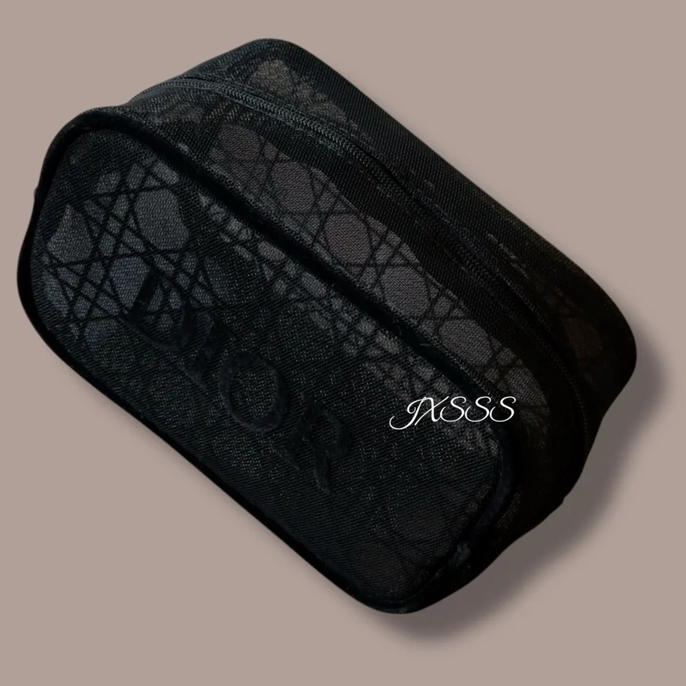 Black (Mesh) Dior Beauty Cosmetic-Makeup Bag - Picture 13 of 15